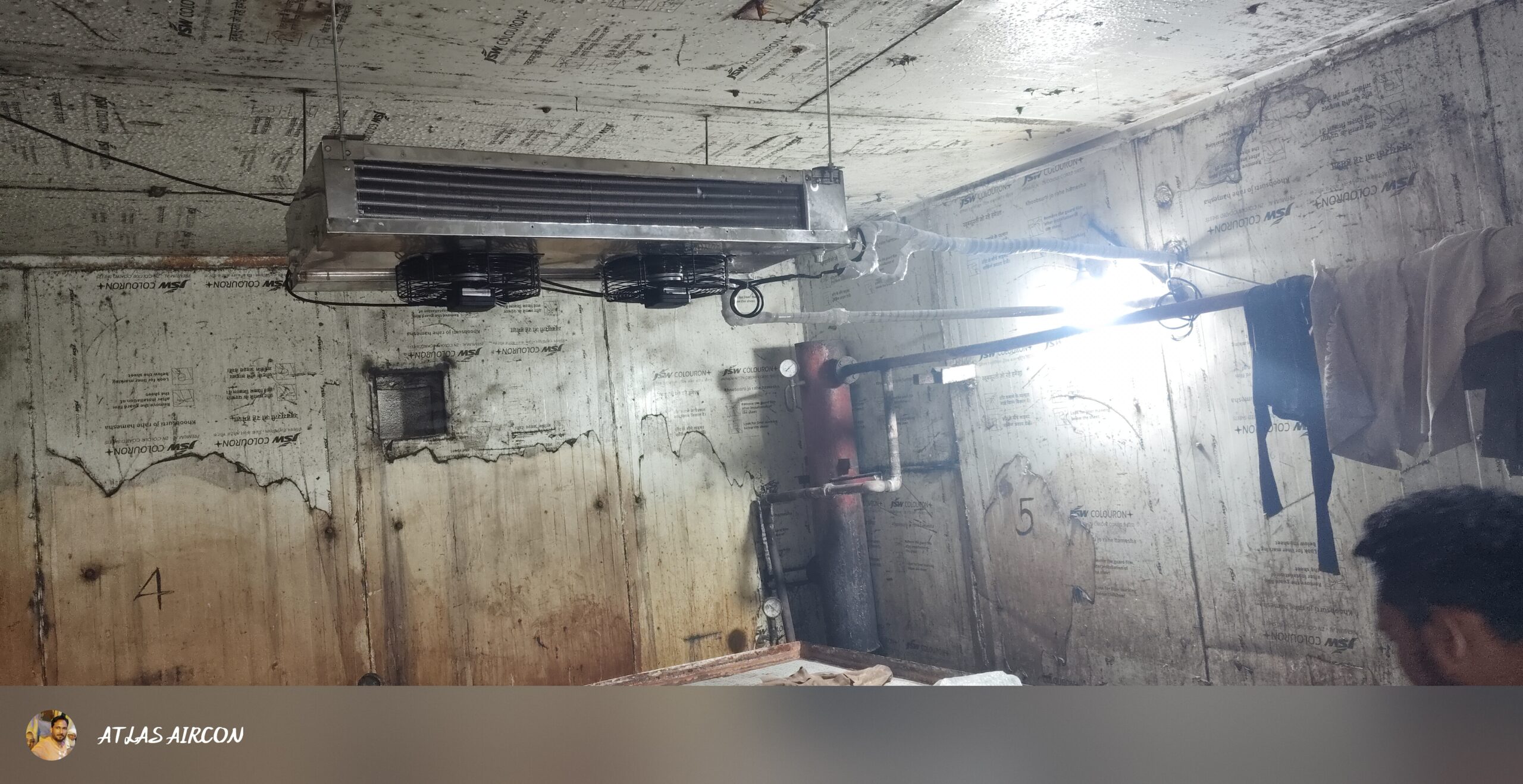 Atlas Aircon Cold Room Installation at Kattha Company Asoj