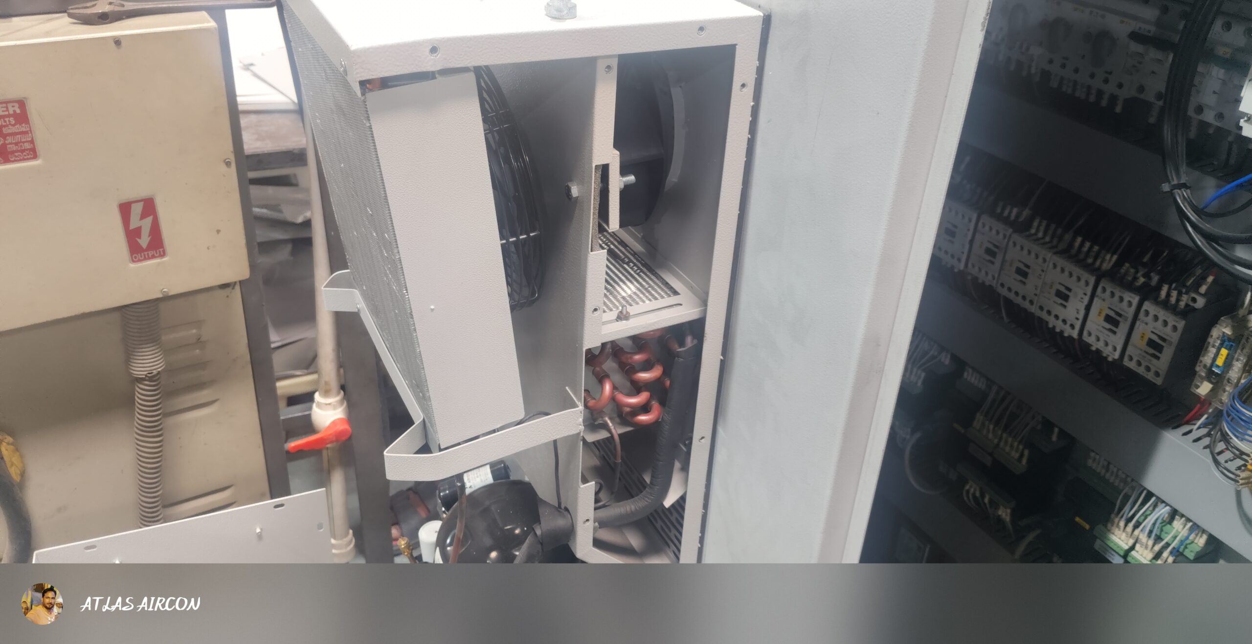 Adhunik Panel AC Repair at FAG Schaeffler Manjusar GIDC by Atlas Aircon